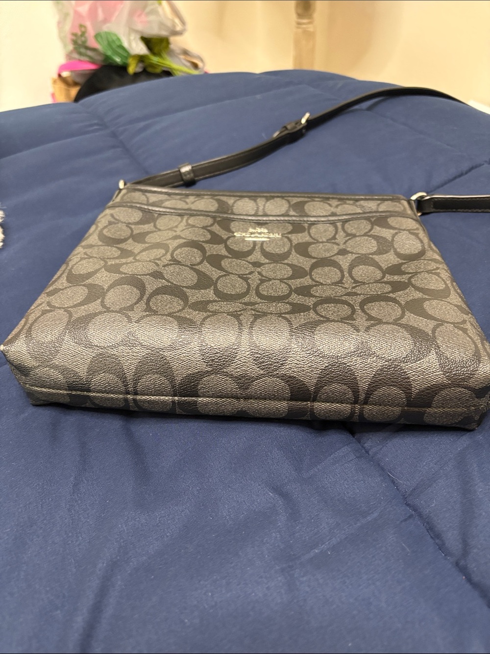 Coach Signature Black Crossbody Bag - Picture 7 of 8